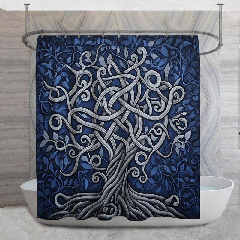 Rideau de douche Celtic Tree, H 73 po x l 70 po