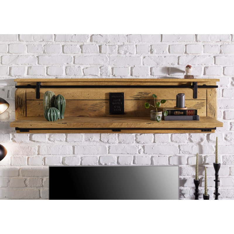 Railway Floating Shelf, 380cm H x 140cm W x 25cm D