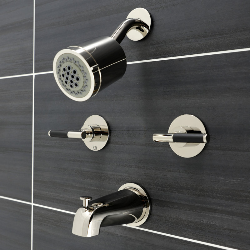 Robinet de baignoire et douche Kaiser, Nickel poli