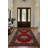 Guria Red/Brown/Burgundy Oriental Vintage Look Machine Printed Cotton Chenille Area Rug-790341721