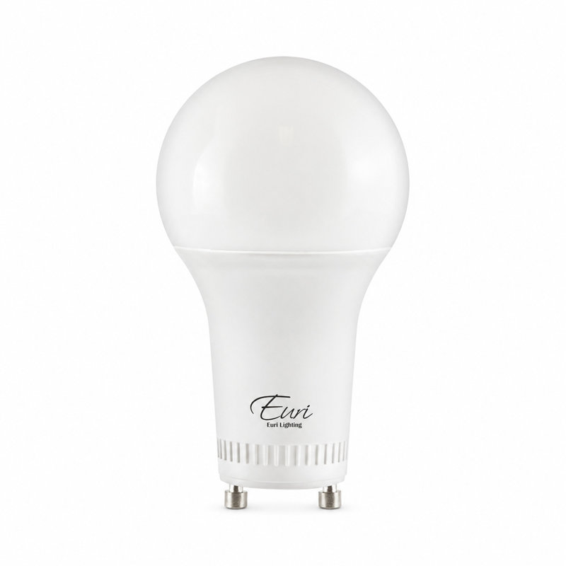 Ampoule DEL Euri Lighting A19, 9 W, 810 lm, équivalent 60 W, 3 000 K, culot GU24, conforme aux normes CEC/JA8/Titre 24 et UL.