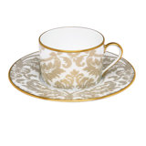 Damassé Ritz Paris Porcelain Teacup