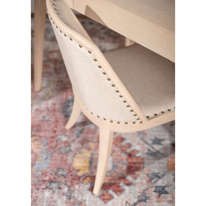 Aria Upholstered Dining Chair, Oak