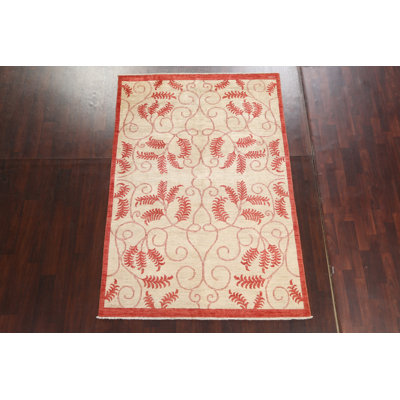 One-of-a-Kind 5'5" X 8'0" Wool Area Rug in Ivory
