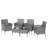 6-Piece Wicker Patio Conversation Set with Cushions — Flexible Mix-and-Match Seating for Small Outdoor Spaces-1843936047-1843936033