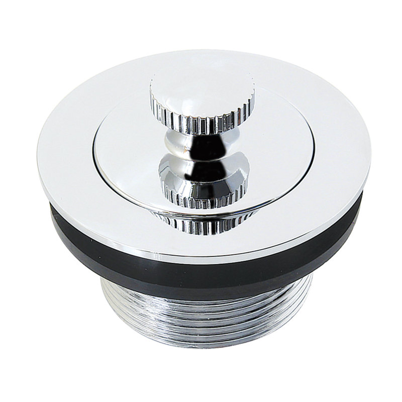 Kingston Brass 1-1/2-Inch Brass Lift & Lock Bathtub Drain, Polished Chrome