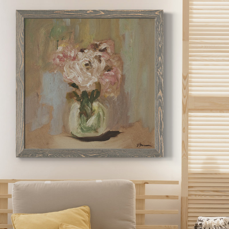 FALLING LEAVES V1, reproduction d'art sur toile encadrée, H 35,5 po x l 35,5 po x P 1,5 po, Cadre gris