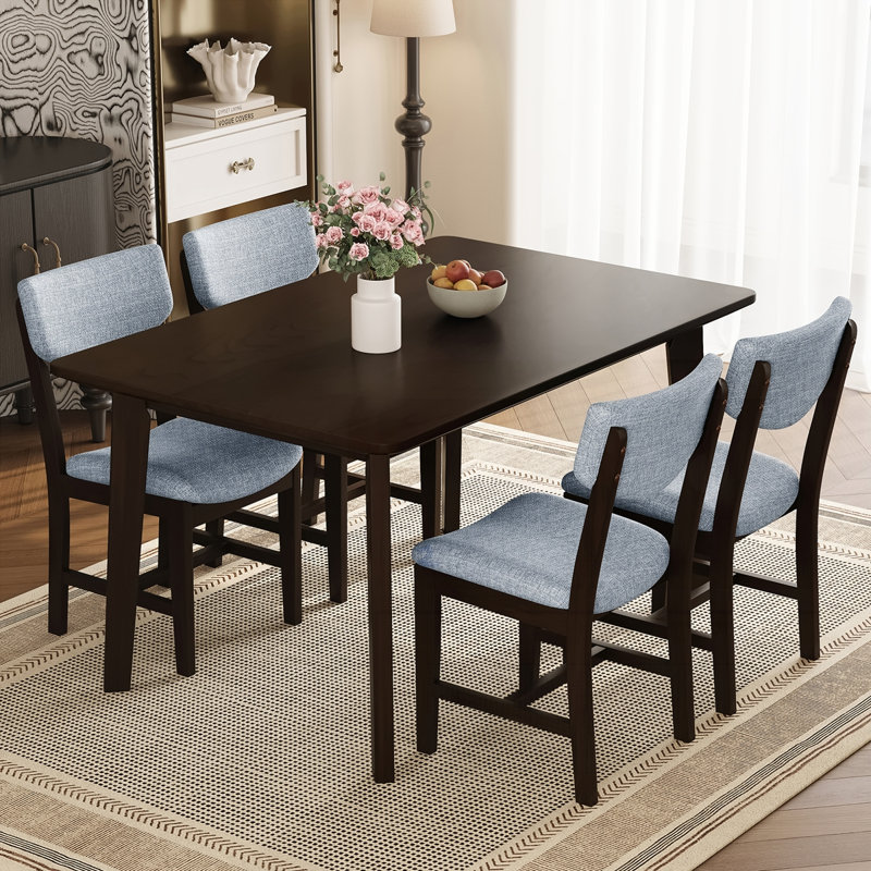 Rustic Farmhouse Dining Table, Espresso