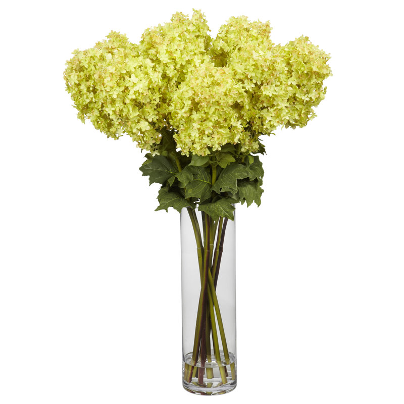 Arrangement floral hortensia géant en vase