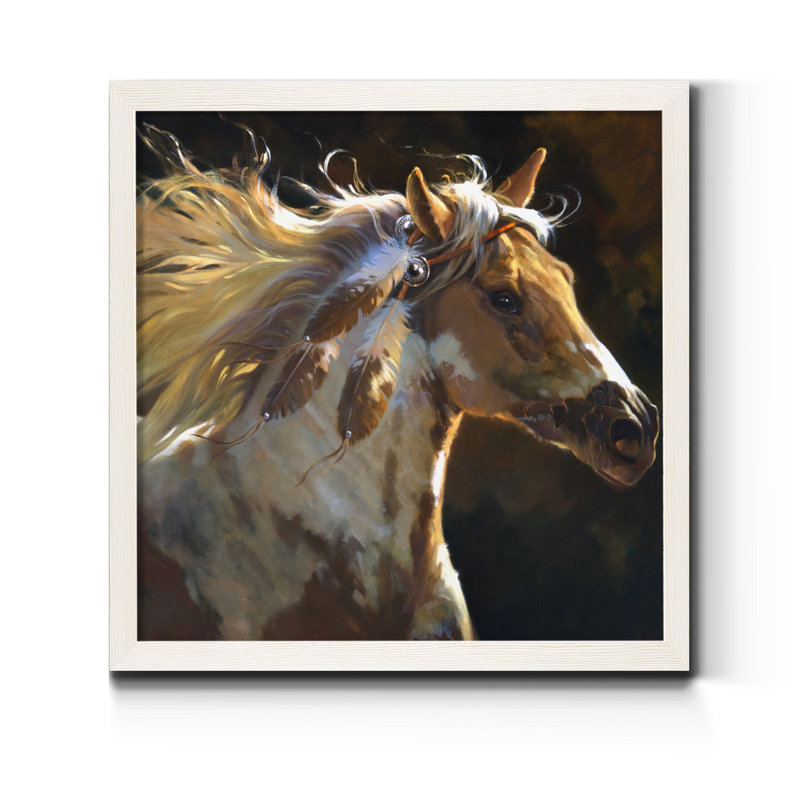 Supposition I-impression sur toile, Cadre blanc, H 21 po x l 21 po x P 1 po