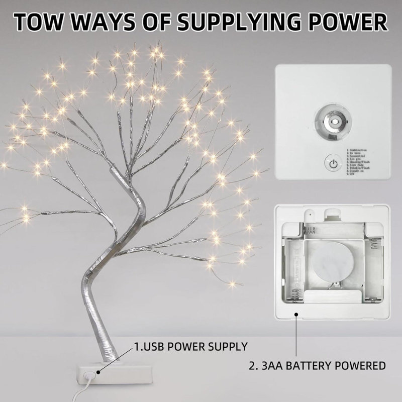Fairy Light Tree, 108 LED Lighted Trees For Decoration Inside, Christmas Tree With 9 Modes & Timer, Fairy Light Spirit Tree For Home Indoor Christmas Decoration