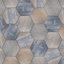 Pompeya Grand Hex 19" x 22" Porcelain Stone Look Wall & Floor Tile