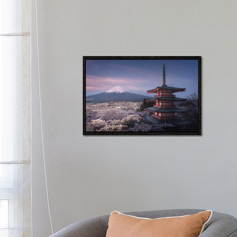 Spring In Japan XXIII by Daniel Kordan - Print on Canvas, 66.04 cm H x 45.72 cm W, Black Framed