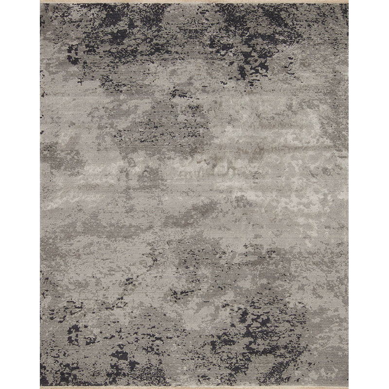 Nirvana Area Rug in Gray, Rectangle 6' x 9'