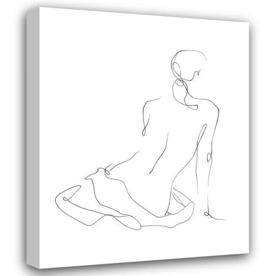 Lark Manor ™, toile tendue avec châssis Harper, Ethan, titre: Gestural Contour I