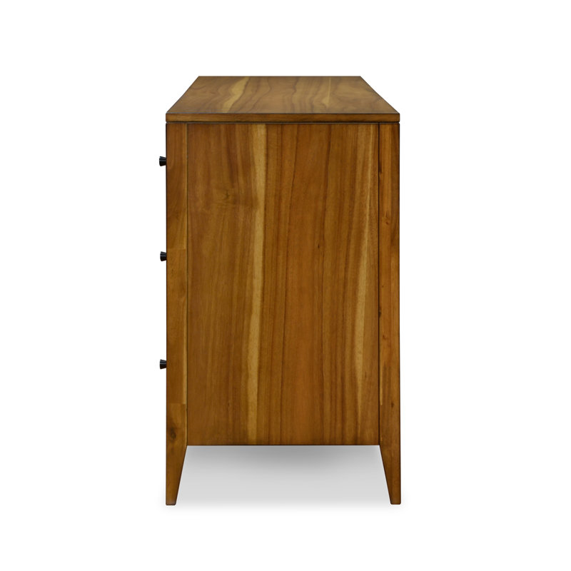 Commode double en bois massif à 6 tiroirs Northborough