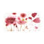 Maroon Shadows on Canvas par Sheila Golden Print-2109638118