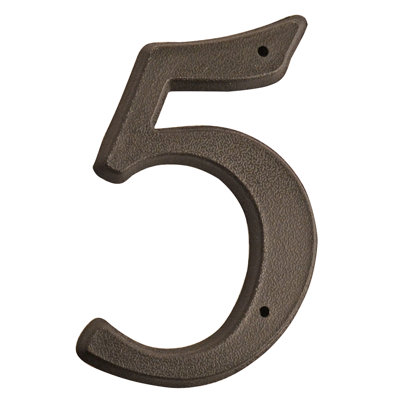 TAYMOR 25-PN55 5-1/2" Script Style House Number Matte Black