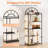 Etagere Bookshelf With Metal Frame And Wood Shelf