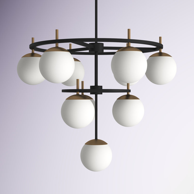 Vicky 10-Light Dimmable Tiered Chandelier