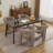 Modern Linen Dining Chairs Upholstered Armchair-1397583922
