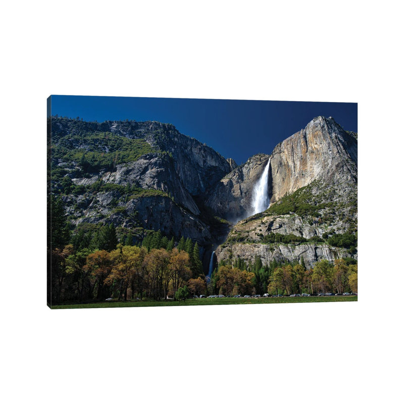 Upper and Lower Yosemite Falls 1 Piece Wrapped Canvas Wall Art, 20.32 cm H x 30.48 cm W