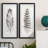 Feather Fancy I - Natural History Print, Matted and Framed Under Acrylic Glass, Set of 2, Study and Living Room Wall Art