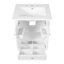 Petit meuble-lavabo de 24 pouces avec lavabo, meuble de rangement pour salle de bain avec tablette réglable à 3 hauteurs et tiroir de rangement divisé-592132952