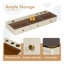 Tablette flottante de 47 po avec tiroir, coiffeuse murale polyvalente, bureau monté, table flottante pour la chambre à coucher, la salle de bain, les coiffeurs, beige et doré