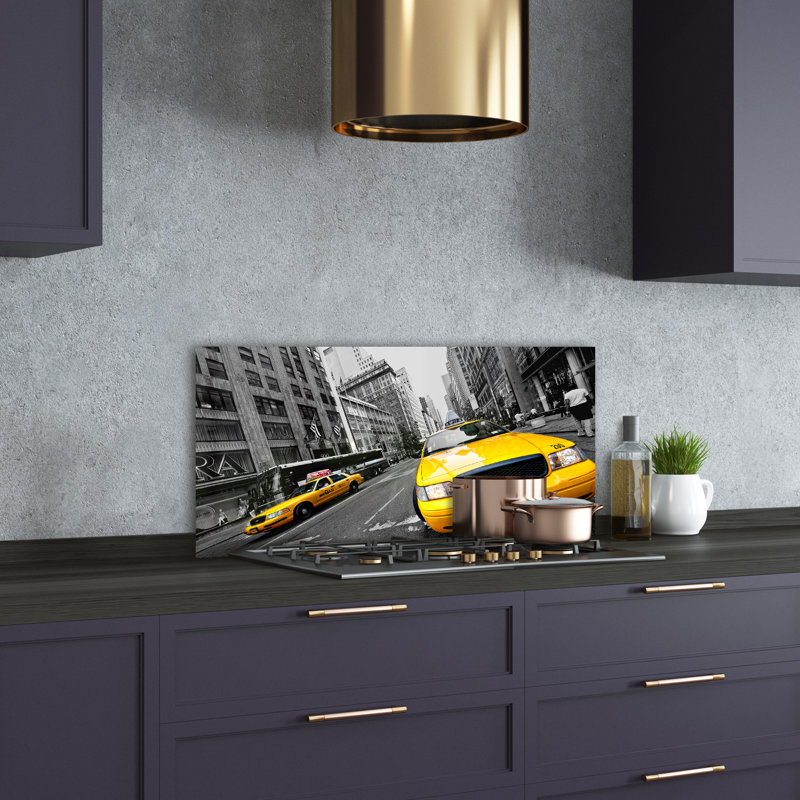 50cm W x 100cm L Glass Peel and Stick Panel