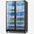 Yeego 50"  37.79 Cu.ft Commercial Beverage Refrigerator 2 Glass Door Display Merchandiser with Door Lock Beverage Cooler
