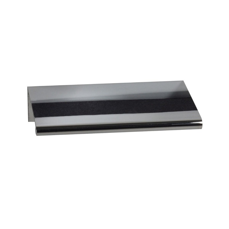 Polished Chrome Finger Pull with Dual Mount Installation