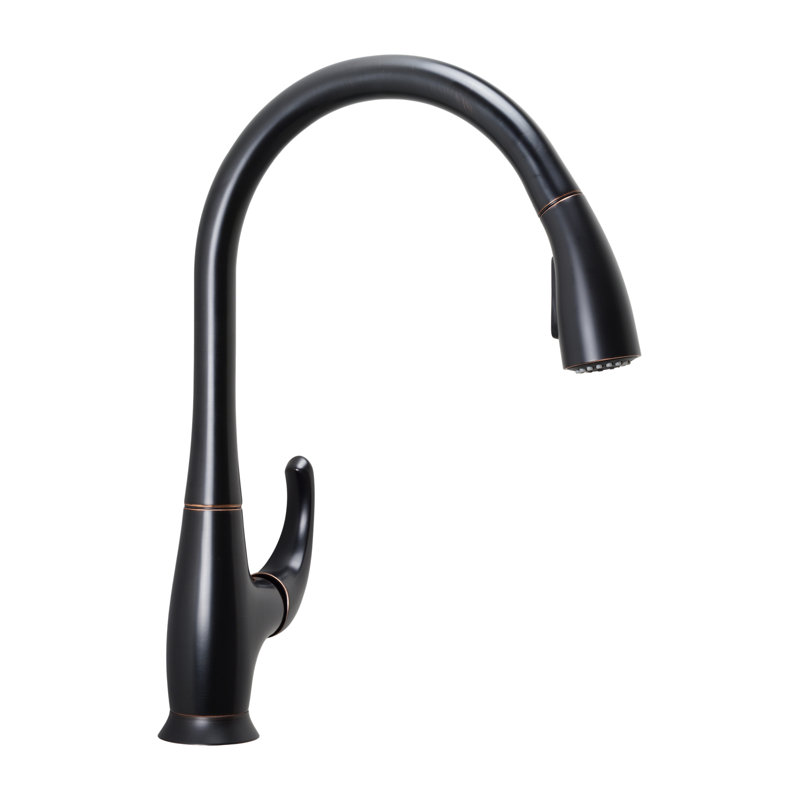 Nita Vantage 1-3 Hole Installation Single Handle Kitchen Faucet with 2-Function Pull-Down Spout Sprayer - Oil Rubbed Bronze