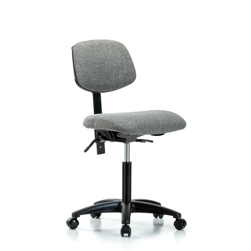 Candice Task Chair, Glides, Gray, Tilt Not Included
