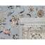 Tapis oriental bleu clair en laine et en soie 9 pi 9 po x 14 pi 3 po Nain