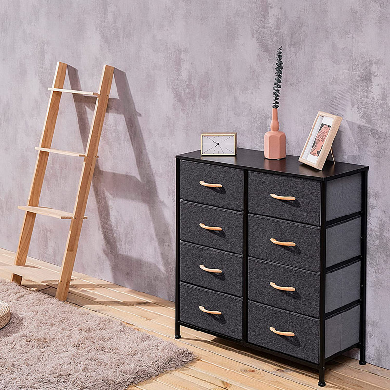 Commode de rangement large 8 tiroirs Mcdonell