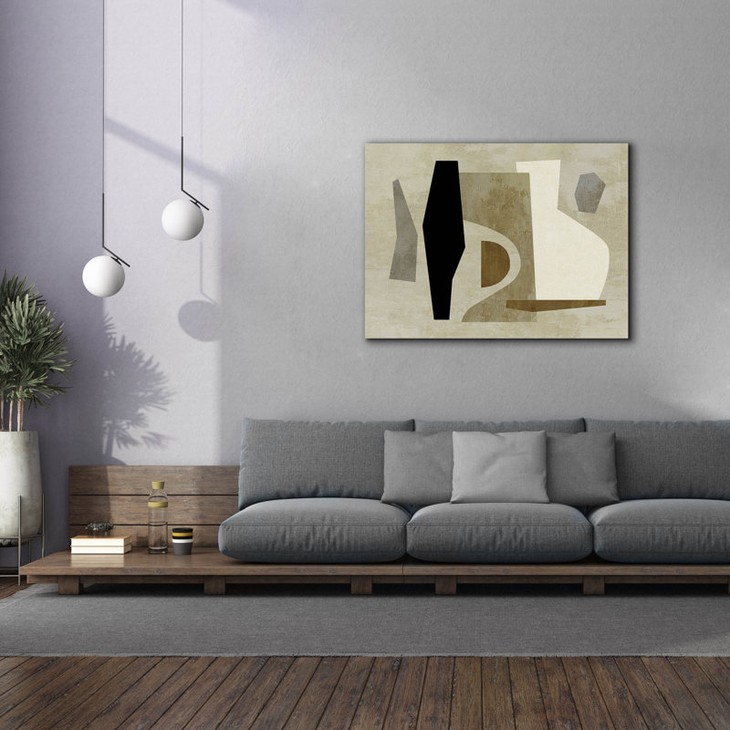  «Collage No. 31» par Suzanne Nicoll, art mural sur toile, 54 po x 40 po