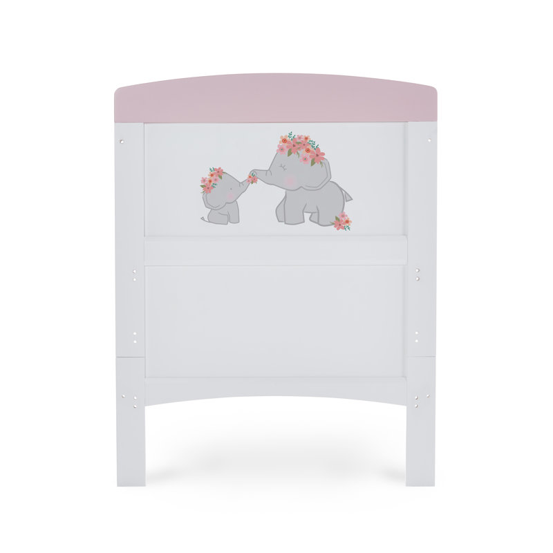 Grace Inspire Cot Bed with Fibre Mattress, Pink