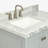 Cambridge 37'' Single Bathroom Vanity with Carrara Marble Top-26337880-132471784