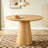 Modern MDF Wood Texture Stickers Circular Dining Table