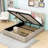 Upholstered Platform Bed with a Hydraulic Storage System-794724900-794724902