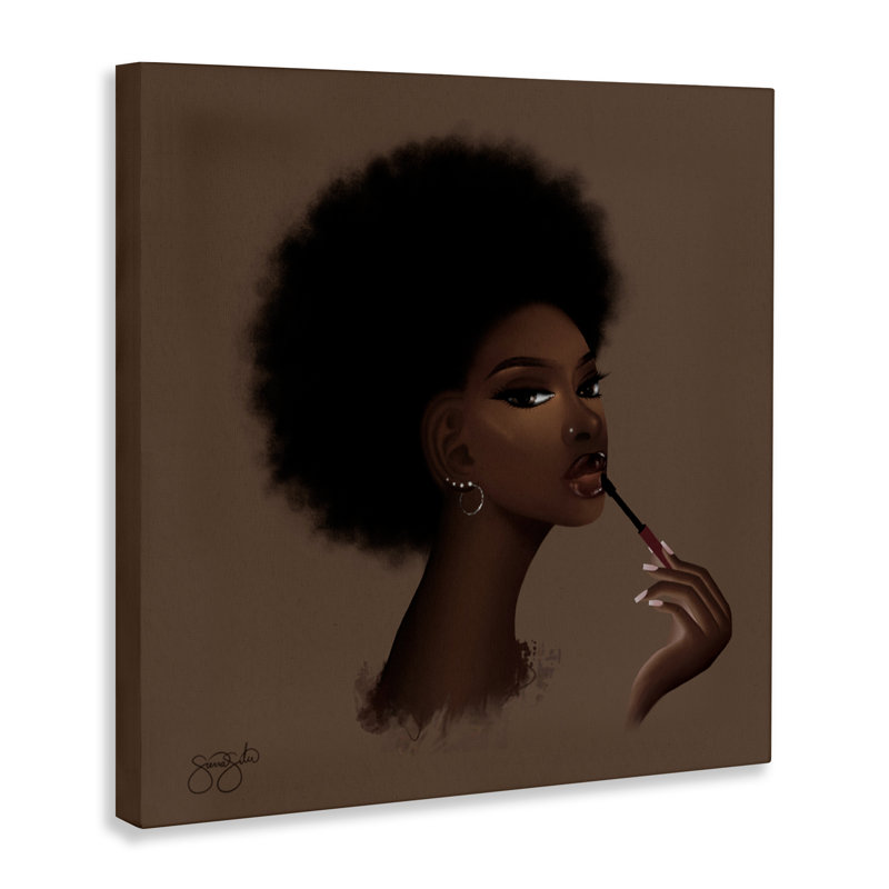 Toile Glam Sasha Portrait, design par Sierra Siler, H 17 po x l 17 po