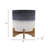 Ceramic and Wood Planter on Stand-666902693-548712988