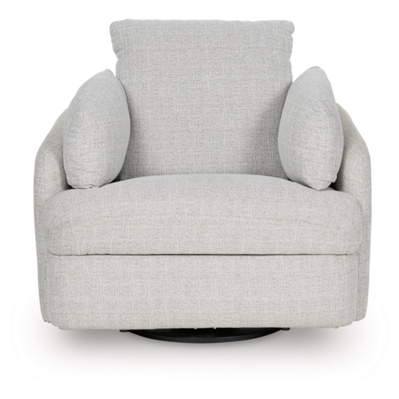 Alainmont Next-Gen Nuvella Swivel Power Recliner, Light Gray