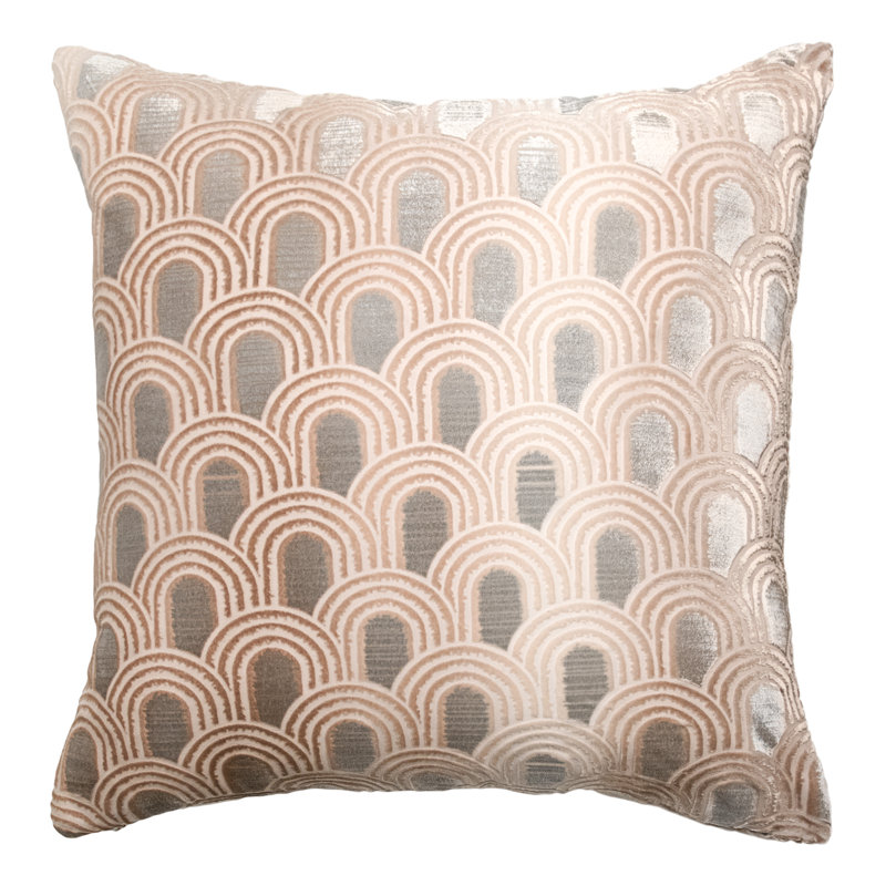 Endless Square Velvet Pillow, Aruba, Latte, Down Blend;Feather
