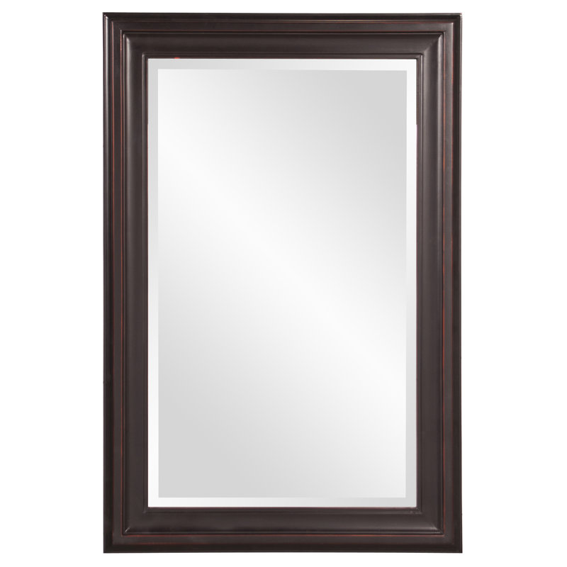 Mora Solid Wood Rectangle Mirror, Oil Rubbed Bronze