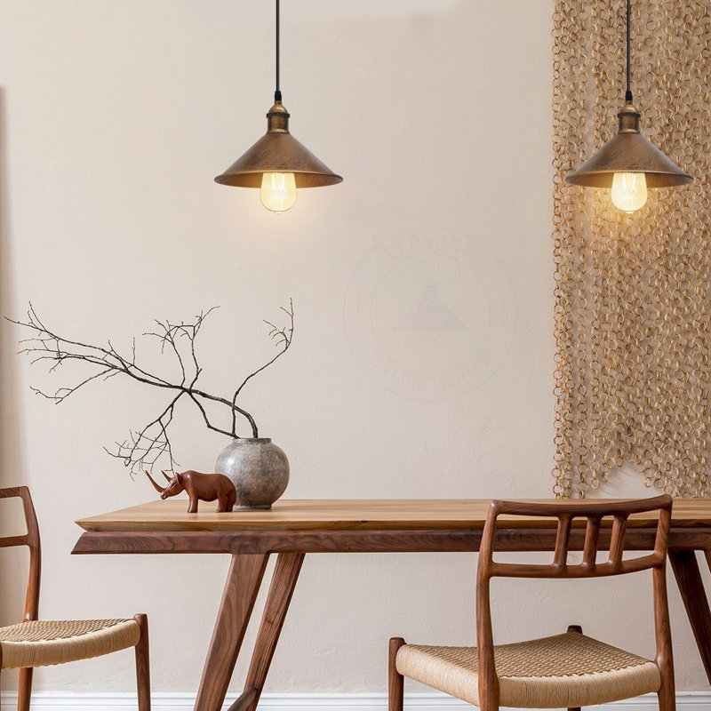 Adalbert 1 - Light Cone Pendant, Brushed Copper