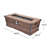 Clementine Rectangle Propane Fire Pit Table with Hidden Fuel Tank