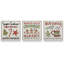 «Santa's Favorite Sugar Cookies», ensemble de 3 impressions sur toile-1248542920-1248542922-1248542925