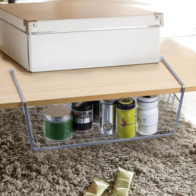 3 Pack Under Shelf Baskets, 15 X 10 X 5.5 Inch Slide In Wire Hanging Storage Baskets Under Cabinet Shelf Storage Baskets For Kitchen Pantry Cupboard D